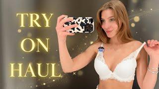 4K Lingerie Try on Haul with Liza