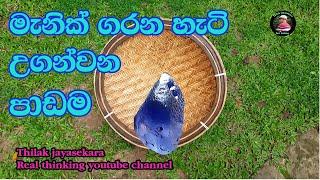 How to wash gems gravels soil.කොහොමද ඉල්ලම්සෝදන්නෙ