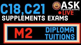 FINAL SUPPLY EXAM  DIPLOMA M2 C21 C18  BY ASK ENGINEERING ACADEMY COMMON TO C21 C18