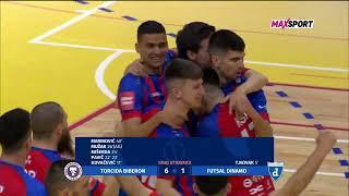 TORCIDA BIBERON vs FUTSAL DINAMO 6:1 (prva utakmica, finale, SuperSport HMNK 24/25)
