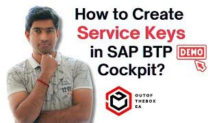 How to Create Service Keys in SAP BTP? #sap #btp #sapbtp