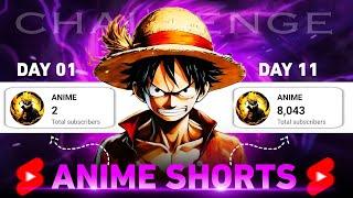 What happened 11 Days Uploaded Anime Shorts My Subscriber Channel (2024 Pro Strategy)