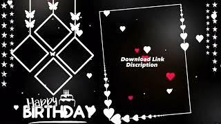 Birthday template black screen download