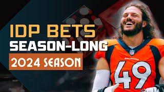 Season-Long Tackle + Sack Prop Bets | 2024 Season