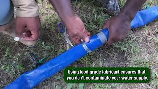 Small Farm Irrigation - Video 4 - How to Patch a Lay Flat Header Pipe