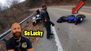 Motorcycle Cornering Mistake Leads To Disaster