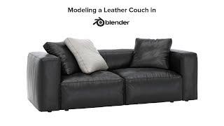 Modeling a leather couch in Blender 3d