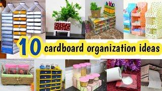 Top 10 best ideas storage boxes/cardboard organizer /diy/best out of waste