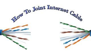 | Joint Ethernet Cable | Join Two Broken Internet Wire | How To Joint Internet Cable |