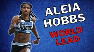 Aleia Hobbs incredible season opener over 100m!!!!