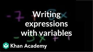 How to write expressions with variables | Introduction to algebra | Algebra I | Khan Academy