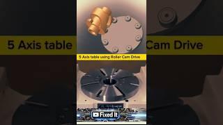 Precision 5-Axis Table with Roller Cam Drive Mechanism | Smooth Motion CNC System