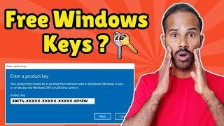 FREE Windows Activation Keys?  | Are Windows Generic Keys Illegal?