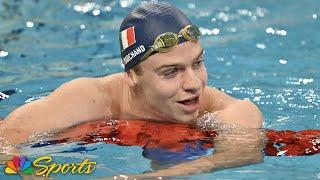 Leon Marchand, exhausted, wins 3rd World Cup title in as many days in Shanghai 400 IM | NBC Sports