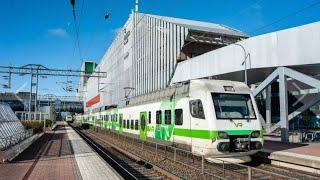 Finland, Helsinki, Tikkurila commuter train station