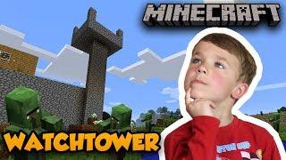 MY FIRST WATCHTOWER in MINECRAFT SURVIVAL MODE