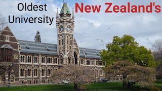 Otago University in Dunedin - Oldest and most beautiful university in New Zealand.
