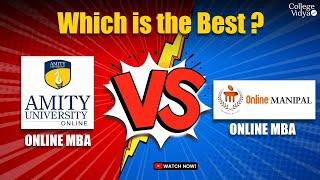 Amity University Online MBA v/s Manipal Online MBA| Which is the Best? 