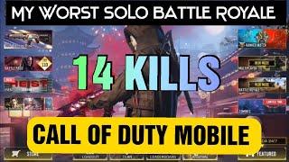 CALL OF DUTY : My worst SOLO in Battle Royale | 14 Kills | JazzBheng Vlog