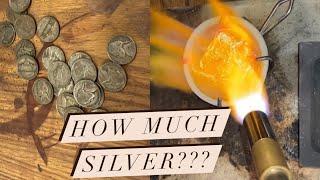 How Much Silver Can You Really Get Refining $1 Face Of War Nickels With Nitric Acid???