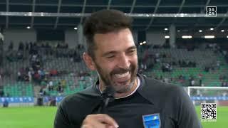 Gianluigi Buffon's interview after Charity Match in Ljubljana for Flood victims of Slovenia