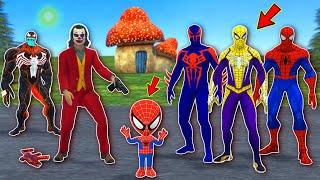 TEAM SPIDER-MAN VS Bad Guy - Game 5 SUPERHERO Challenge Rescue Kid Spider Man by Joker and Venom