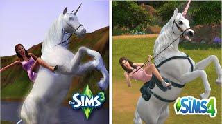 Sims 3 vs Sims 4 - Horses (Part 2)