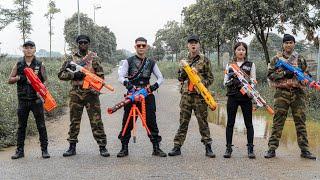 LTT Game Nerf War : Impossible Espionage Warriors SEAL X Nerf Guns Fight Crime Group Mr Close Crazy