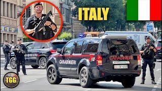 [Italy] Heavily Armed Carabinieri Shut Down The Street!