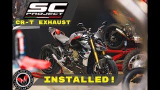 Installing the SC Project CR-T on a 2022 Ducati Streetfighter V4 SP