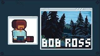 Drawing a Bob Ross painting in Pixel Art! (This was a mistake)