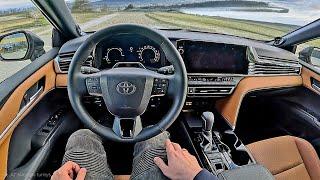 2025 Toyota Camry [2.5l HEV 230hp Executive] POV Test Drive | Fuel consumption information