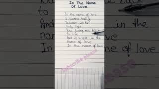 Bebe rexha in the name of love lyrics #inthenameoflove#lyrics#beberexha#shorts.