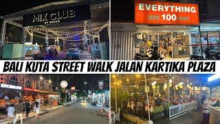 Bali Kuta Night Street Walking Tour Jalan kartika plaza, Bali Holiday 2024