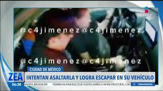 Mujer logra escapar de un intento de asalto en la CDMX | Noticias con Francisco Zea