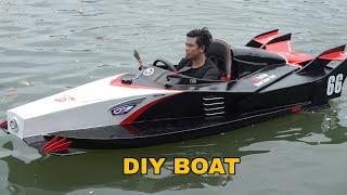 Full 60 Days I Build My Own Boat Like an F1 Supercar From Jetski Scraps