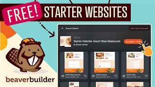 FREE Beaver Builder Starter Website Templates + BOX Module Site Examples (Get Started Quickly!)