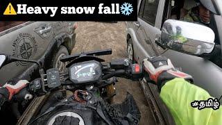 bike riding in ️Heavy snow fall️| Episode - 25 | tamil | TTF|