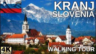 Kranj, Slovenia 4K - Historical City Walking Tour - With Subtitles