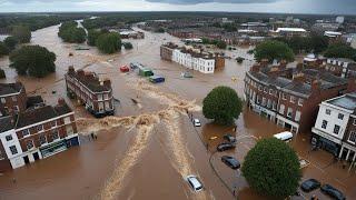 Now the UK is in chaos AGAIN! Rivers overflow causing flooding in Somerset