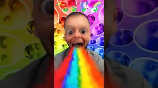 Tom sings chaos after mistaken unicorn rainbow poop for colors skittles emoji