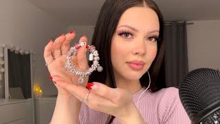 ASMR What’s On My Pandora Valentine’s Day Bracelet | Delia Maïté