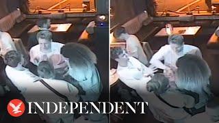 CCTV shows Tom Daley's husband Dustin Lance Black hit in Soho bar spat