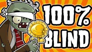 How I 100% COMPLETED Plants Vs Zombies Blindfolded
