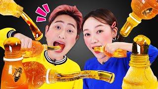 ASMR Honey jelly Mukbangㅣ강이부부 첫 먹방 도전!! 달콤한 꿀젤리 먹방