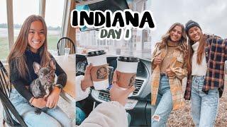 Indiana vlog day 1! | coffee shops, photoshoots, exploring, meeting her fam & puppies! [v. 09]