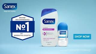 Sanex shower gels, soothe sensitive skin