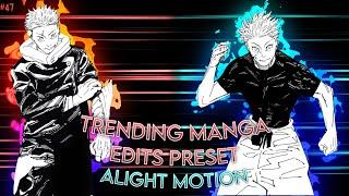 Trending Manga Edits Presets | Alight Motion