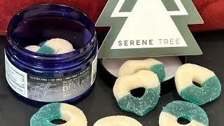 Blue Raspberry Delta 9 Gummy Rings from Serene Tree #serenetree # CBD #Delta9