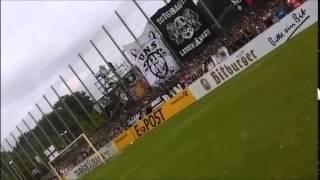 Frankfurt Fans rütteln am Zaun (Bremer SV - Eintracht Frankfurt | DFB-Pokal)